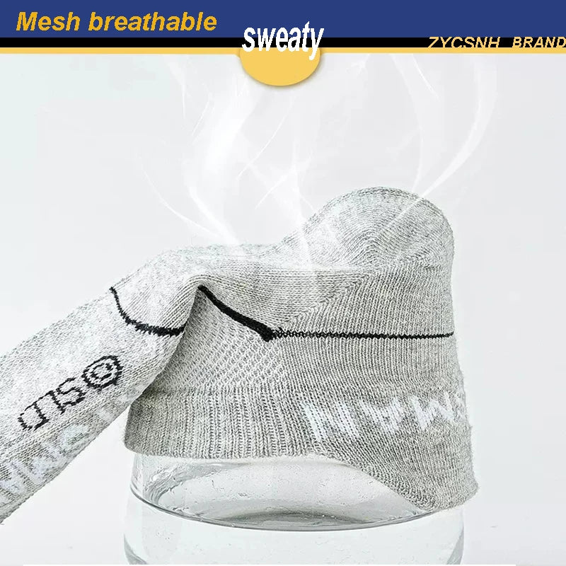 Breathable Ankle Socks - 10-Pack Athletic Mesh