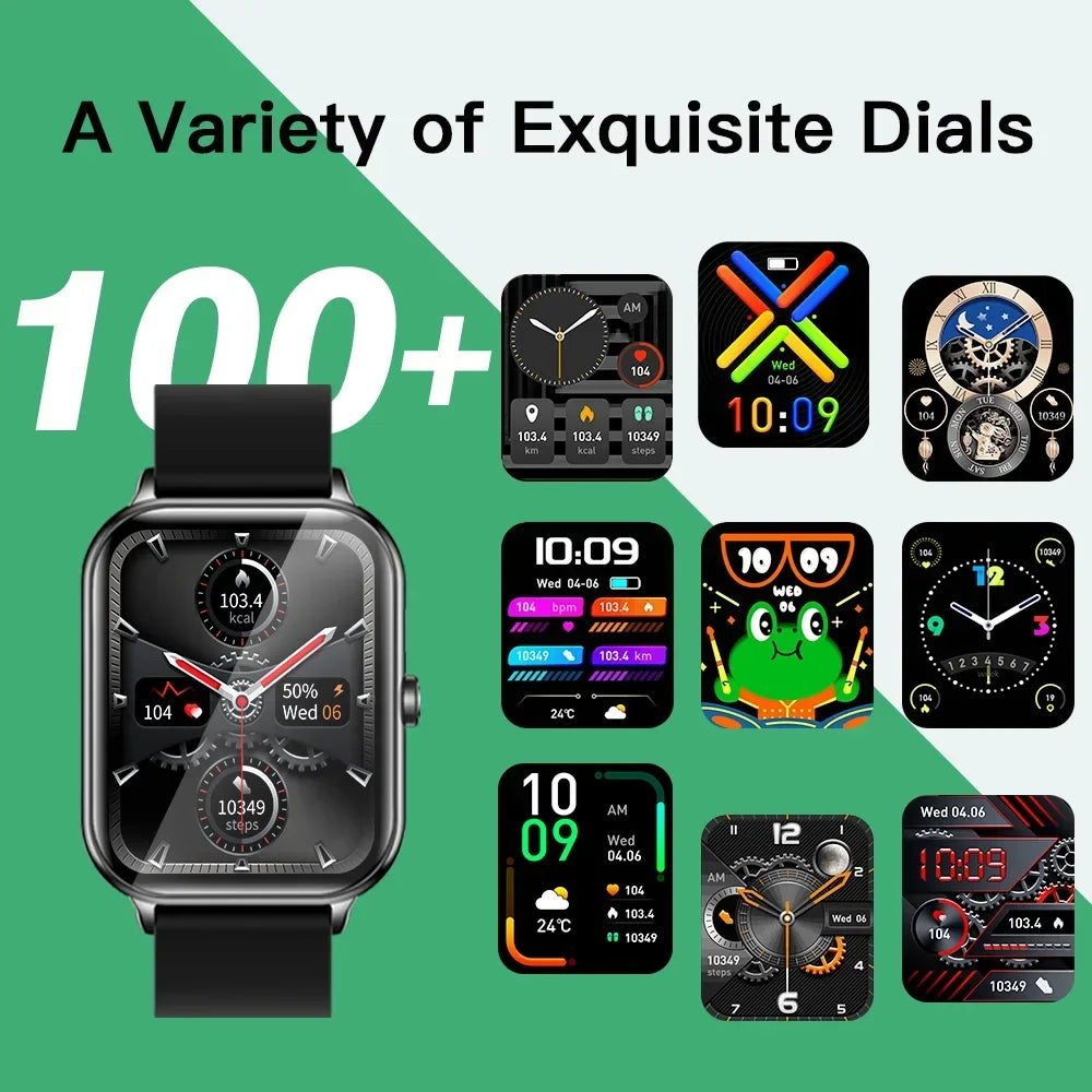 KUMI KU6 Smartwatch - 1.91 Inch 110+ Sports Modes