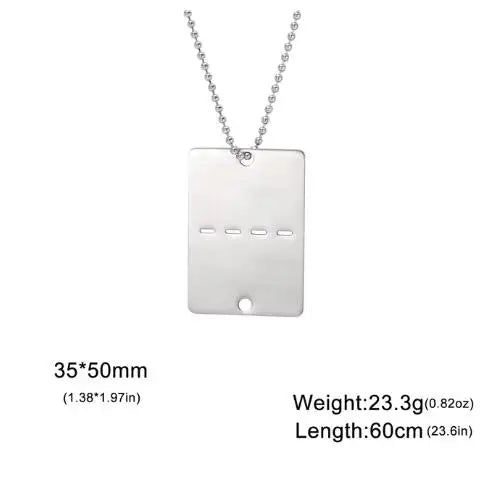 Custom Military Dog Tag - Personalized Soldier Chain