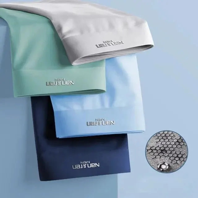 Graphene Ice Silk Boxers - 4-Pack Cooling Underwear