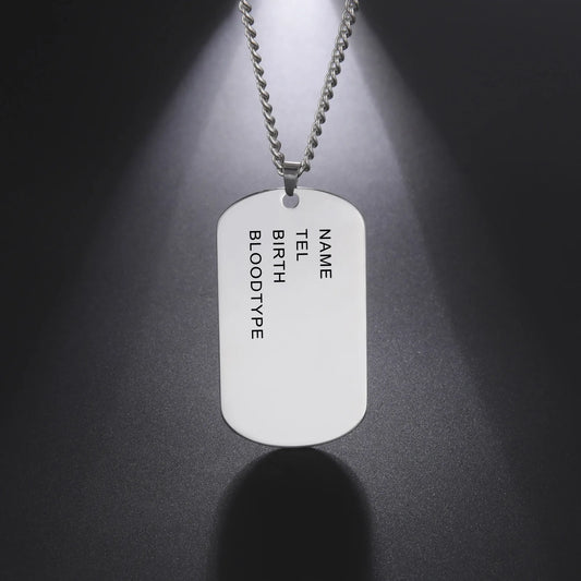 Custom Military Dog Tag - Personalized Soldier Chain