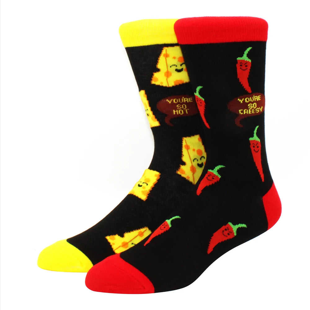 Mismatched Novelty Socks - Animal Fruit Design
