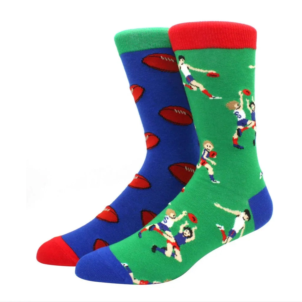 Mismatched Novelty Socks - Animal Fruit Design
