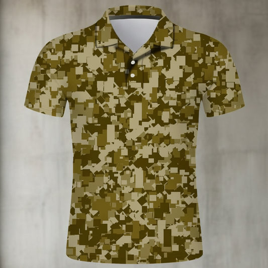 Camo 3D Polo Shirt - Veteran Streetwear Sport