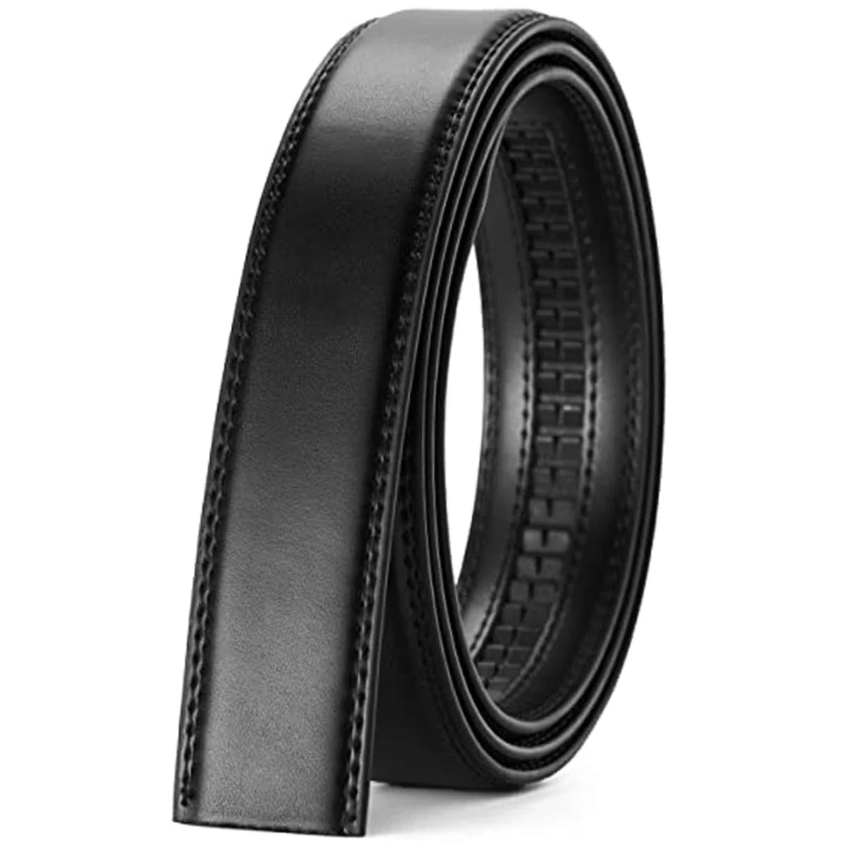 Men's Genuine Leather Belt - Automatic Ratchet Buckle Dress Belt