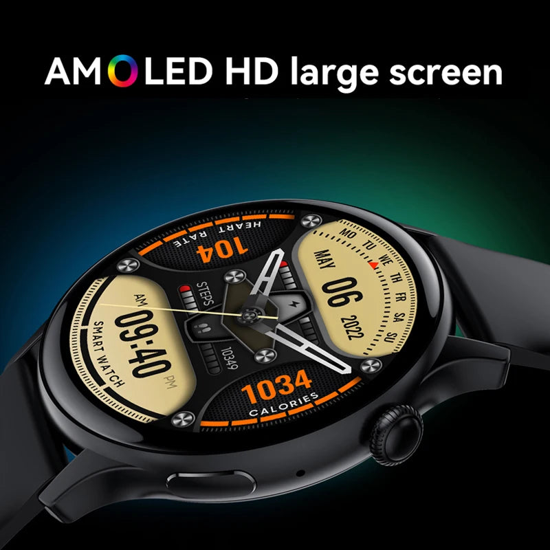 AMOLED Smartwatch - AI Voice Health Monitoring