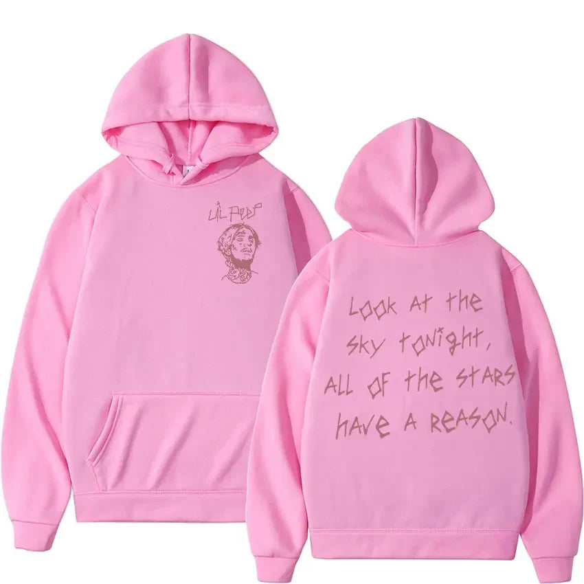 Lil Peep Tour Concert Hoodie - Gothic Streetwear Pullover Sweatshirt