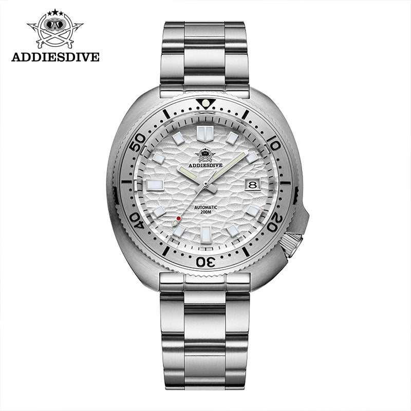 ADDIESDIVE NH35A Automatic Mechanical Watch - Premium 316L Stainless Steel Silver Business Watch
