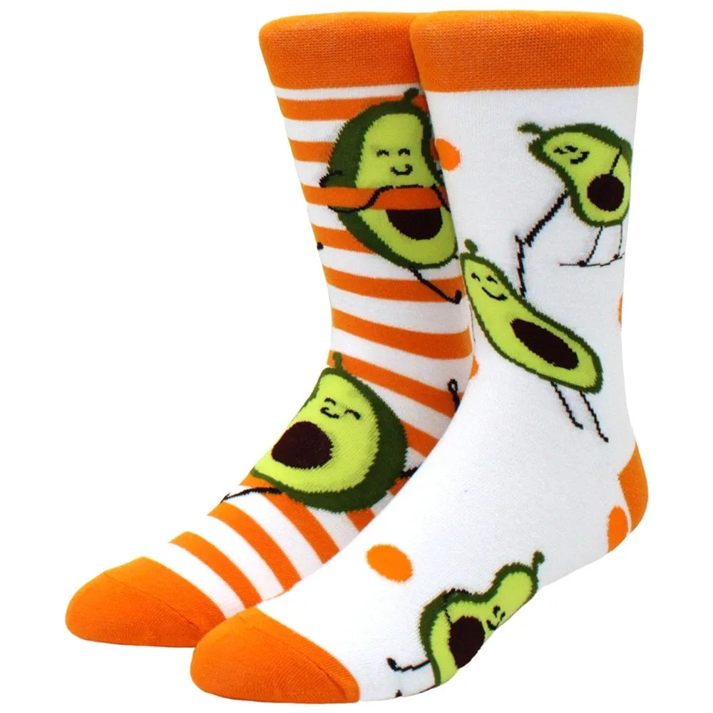 Mismatched Novelty Socks - Animal Fruit Design