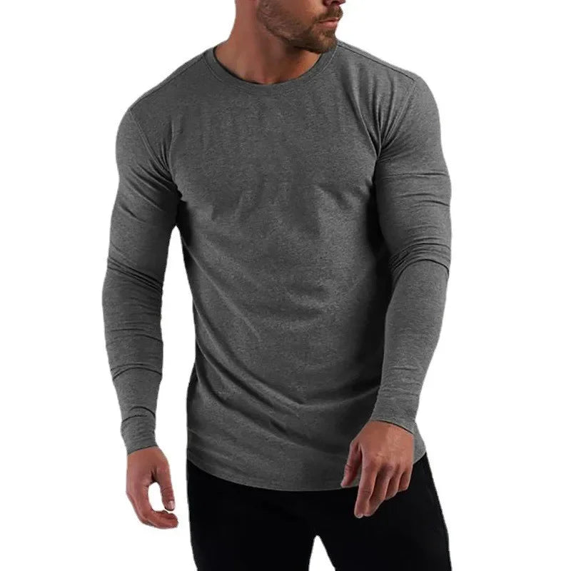 Cotton Fitness Shirt - Long Sleeve Slim Fit