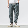 Cotton Linen Harem Pants - Chinese Style Joggers