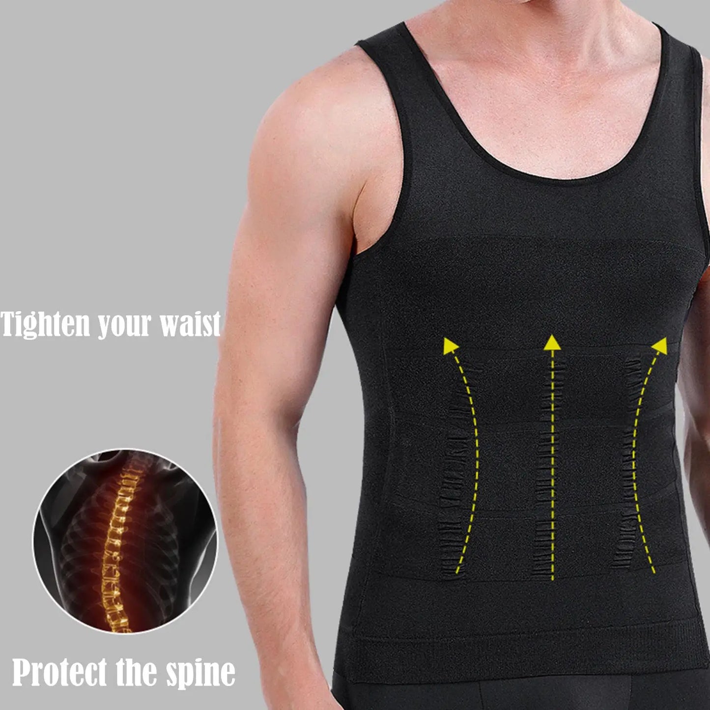 Men's Compression Body Shaper - Slimming Shirt