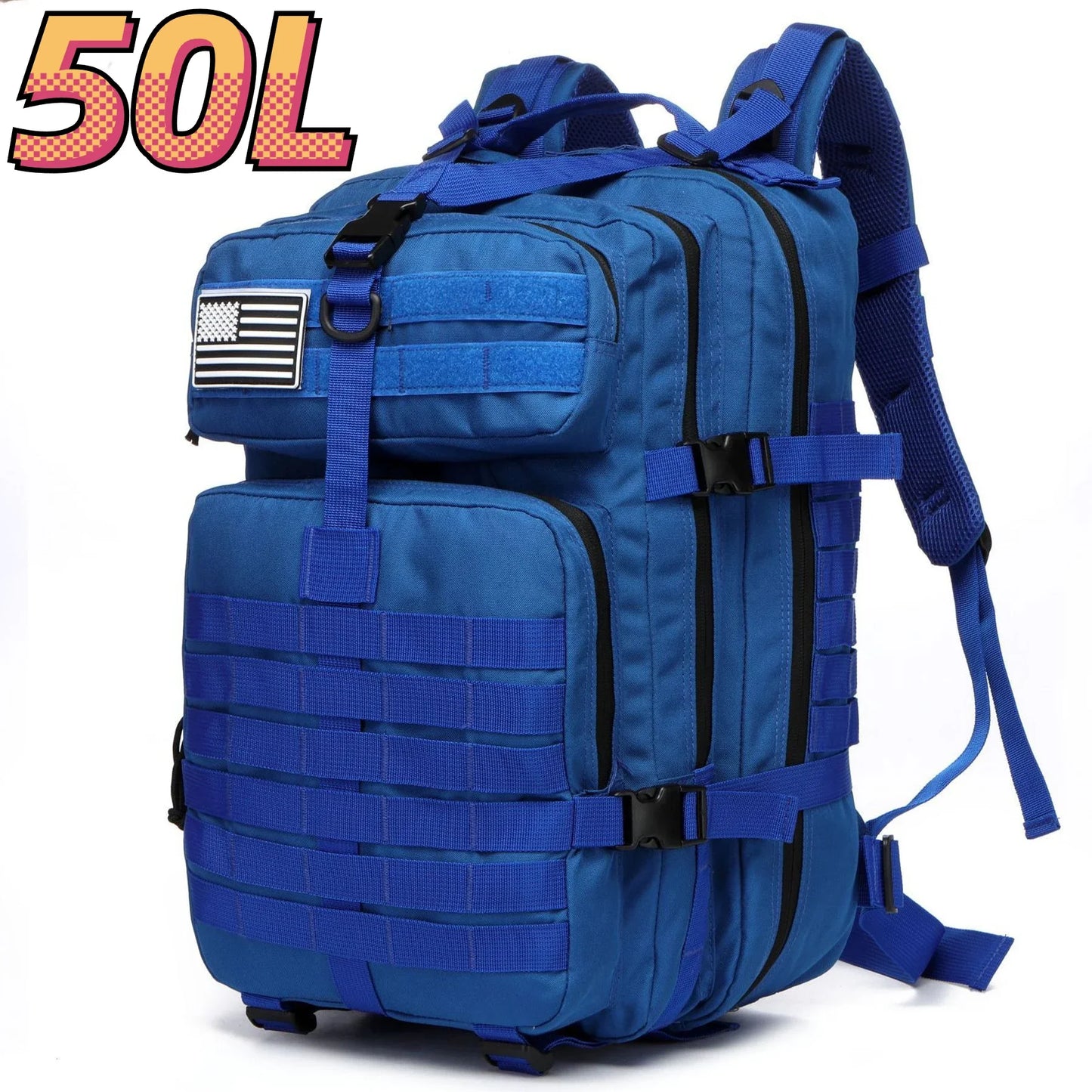 30L/50L Waterproof Tactical Backpack - Outdoor Hiking & Camping Rucksack