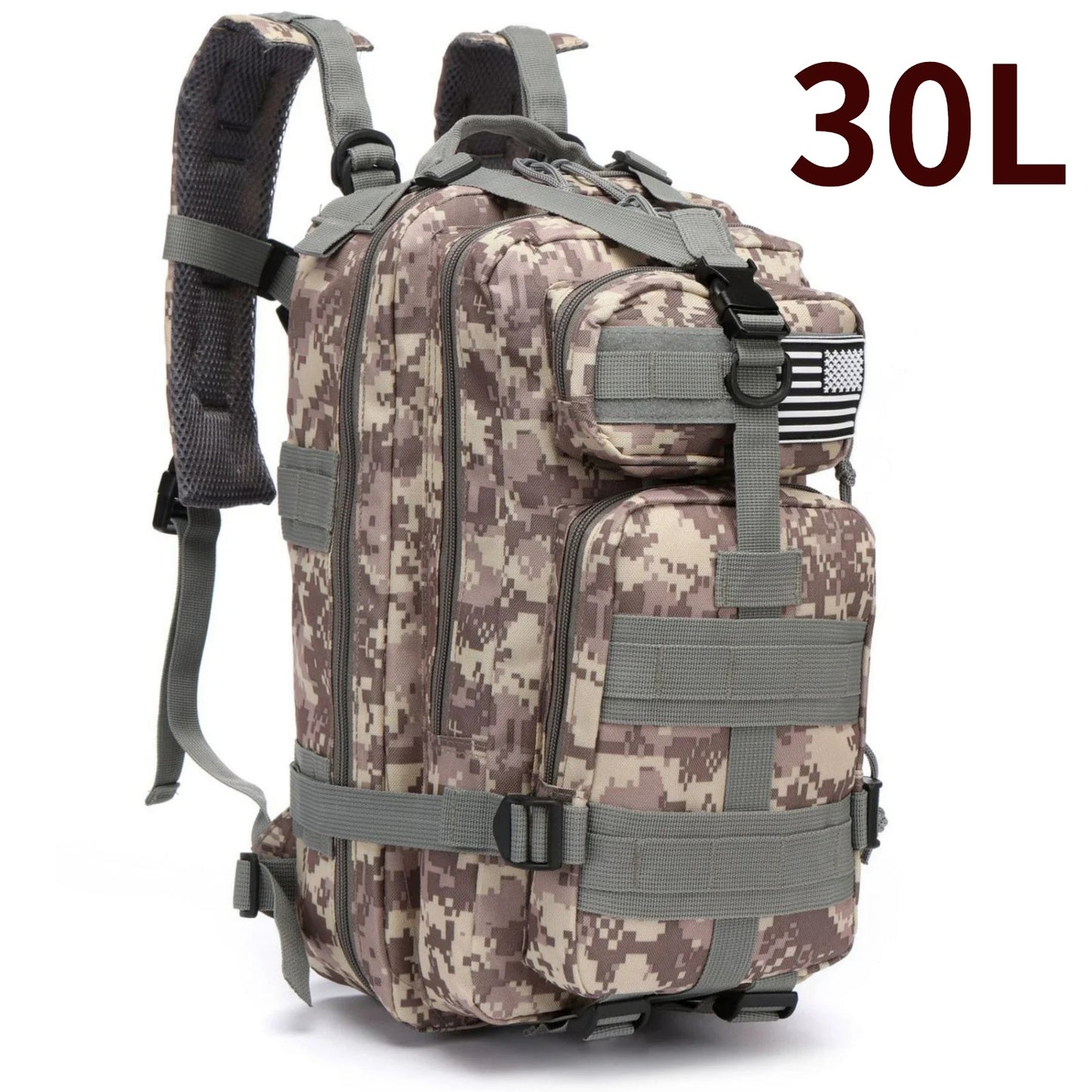 30L/50L Waterproof Tactical Backpack - Outdoor Hiking & Camping Rucksack