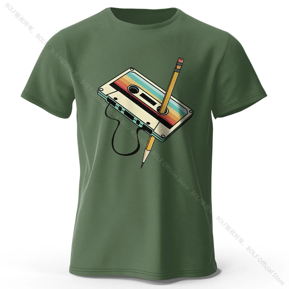 100% Cotton Printed Tee - Soft Breathable Essential