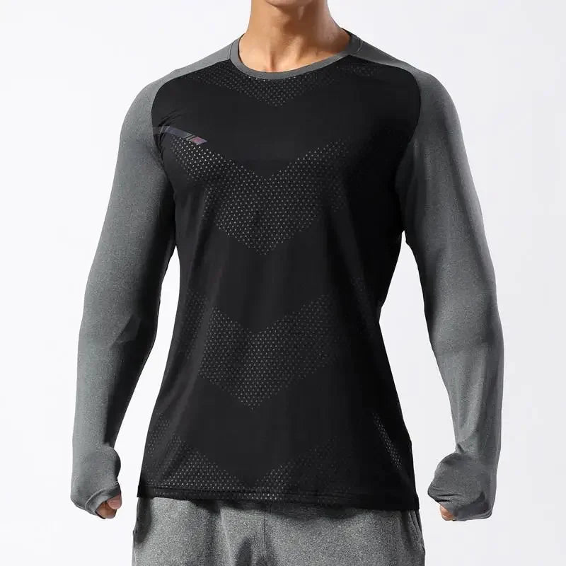 Quick-Dry Fitness Shirt - Long Sleeve Gym Top