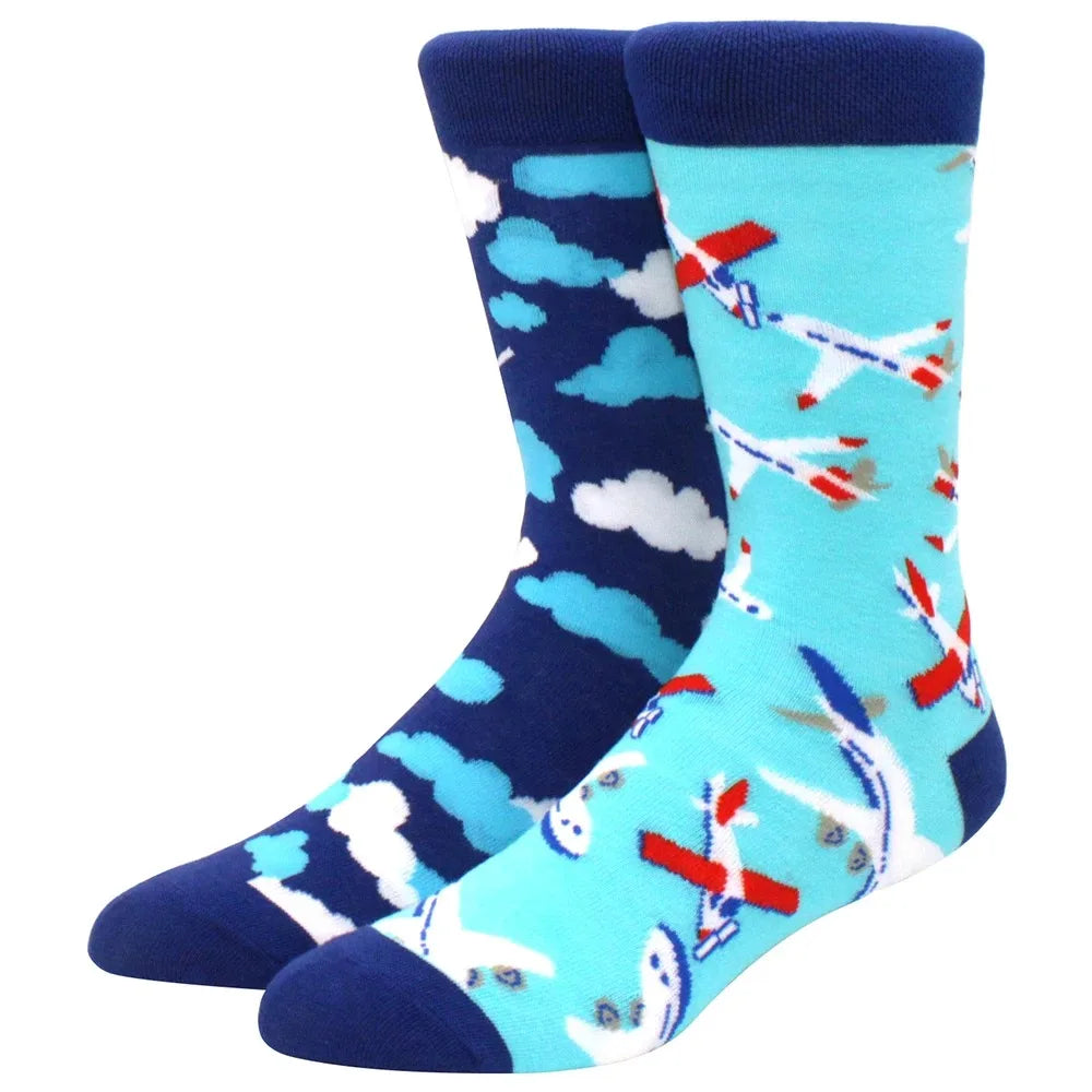Mismatched Novelty Socks - Animal Fruit Design
