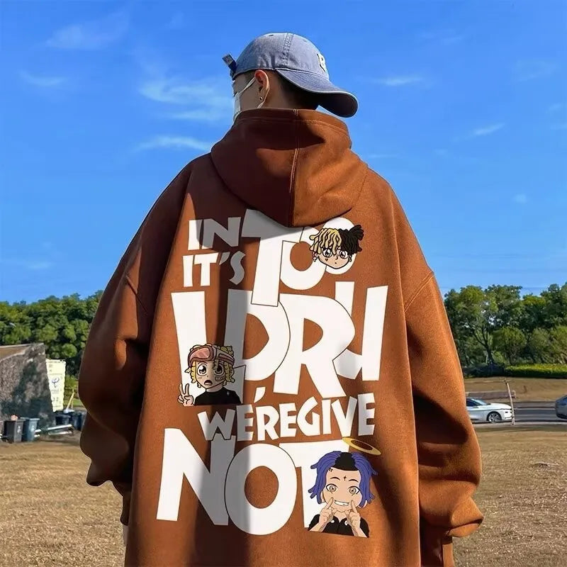 8XL Hoodie Pullover - Hip Hop Alphabet Couple Fashion