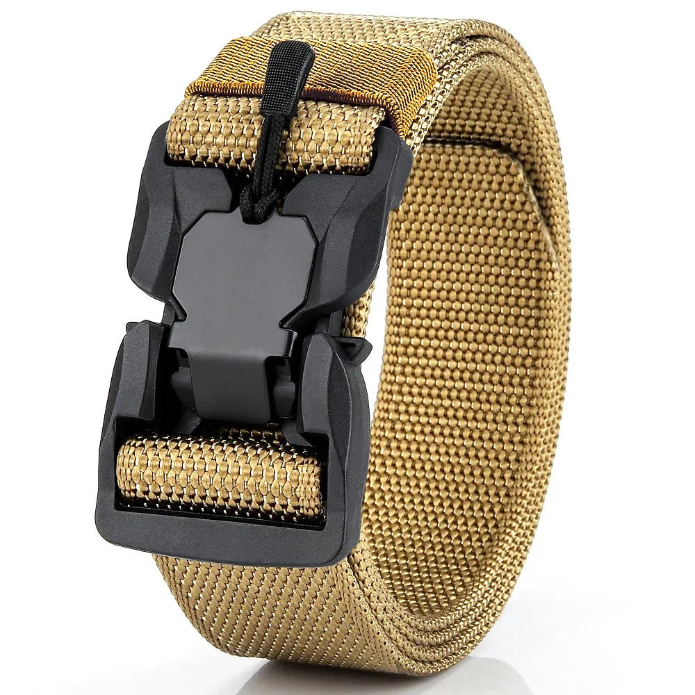 Tactical Quick Release Belt - Magnetic Buckle Nylon Sports Belt