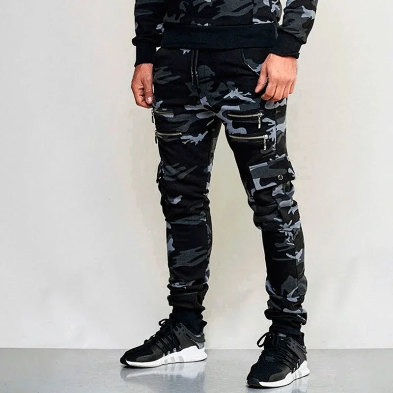 Camouflage Cargo Joggers - Loose Fit Harem