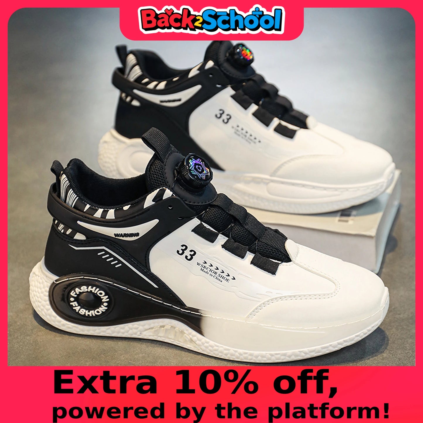 Rotating Buckle Sneakers - Non-Slip Outdoor Durable