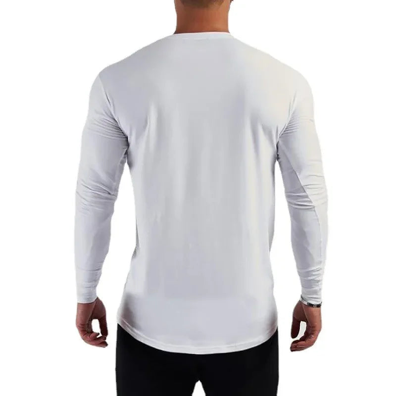 Cotton Fitness Shirt - Long Sleeve Slim Fit