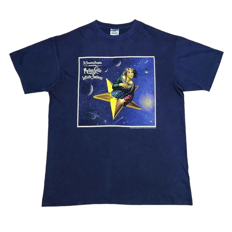 Smashing Pumpkins Band Tee - Oversized Y2K Rock Merch