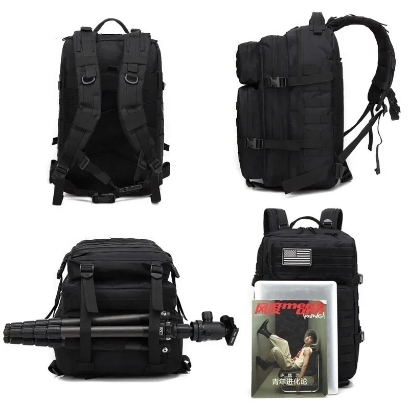 30L/50L Waterproof Tactical Backpack - Outdoor Hiking & Camping Rucksack