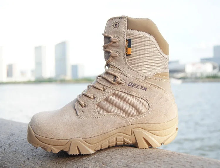Men's Tactical Combat Boots - Winter Desert Military Ankle Boots