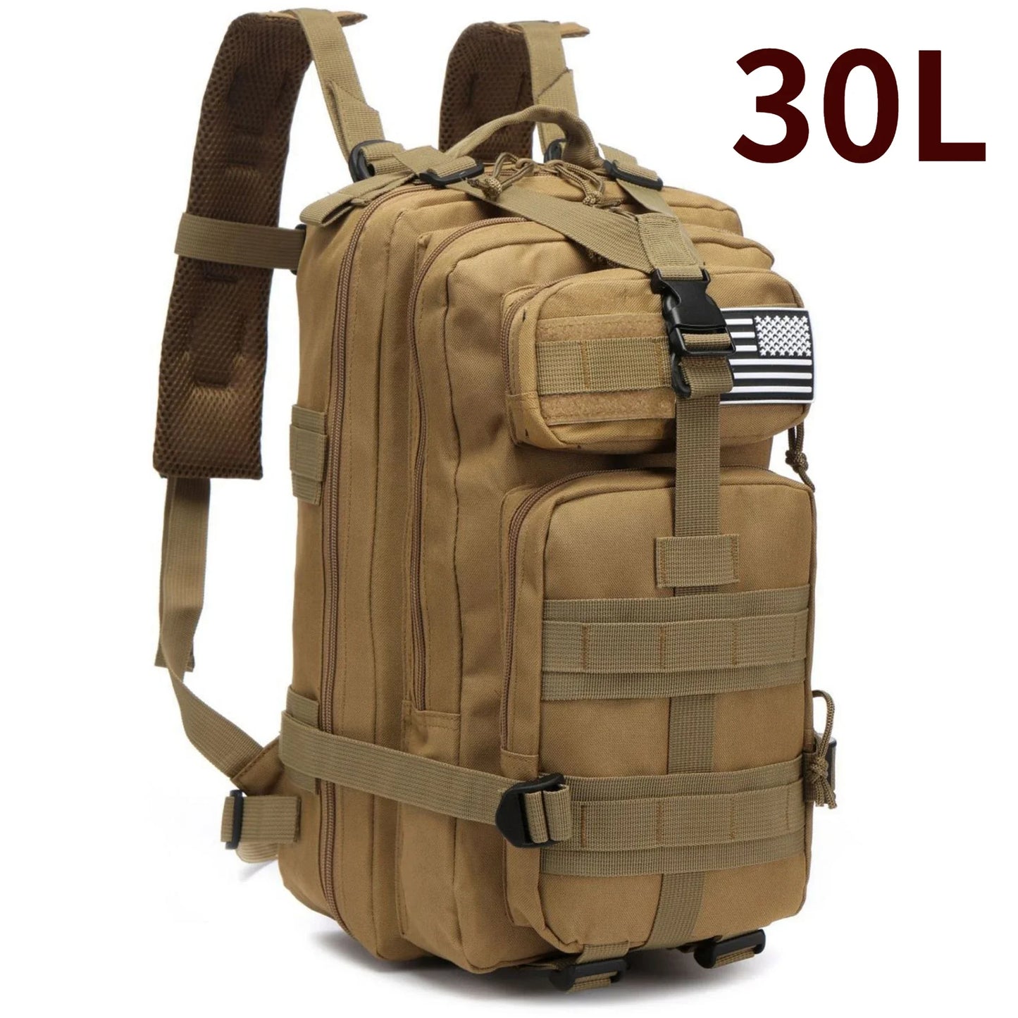 30L/50L Waterproof Tactical Backpack - Outdoor Hiking & Camping Rucksack