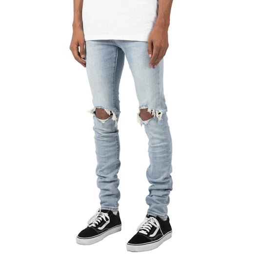 High Street Ripped Jeans - Fashion Skinny Denim