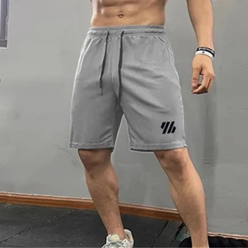2023 Summer Fitness Shorts Men's Sports Running pants Loose Elastic quick dry Sweatpants mesh Basketball Training shorts