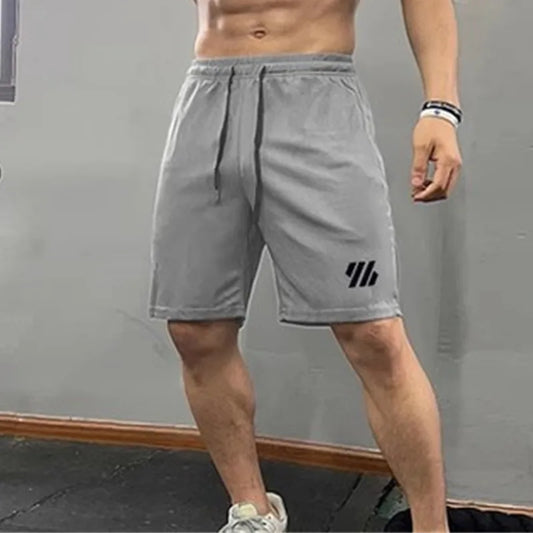2023 Summer Fitness Shorts Men's Sports Running pants Loose Elastic quick dry Sweatpants mesh Basketball Training shorts