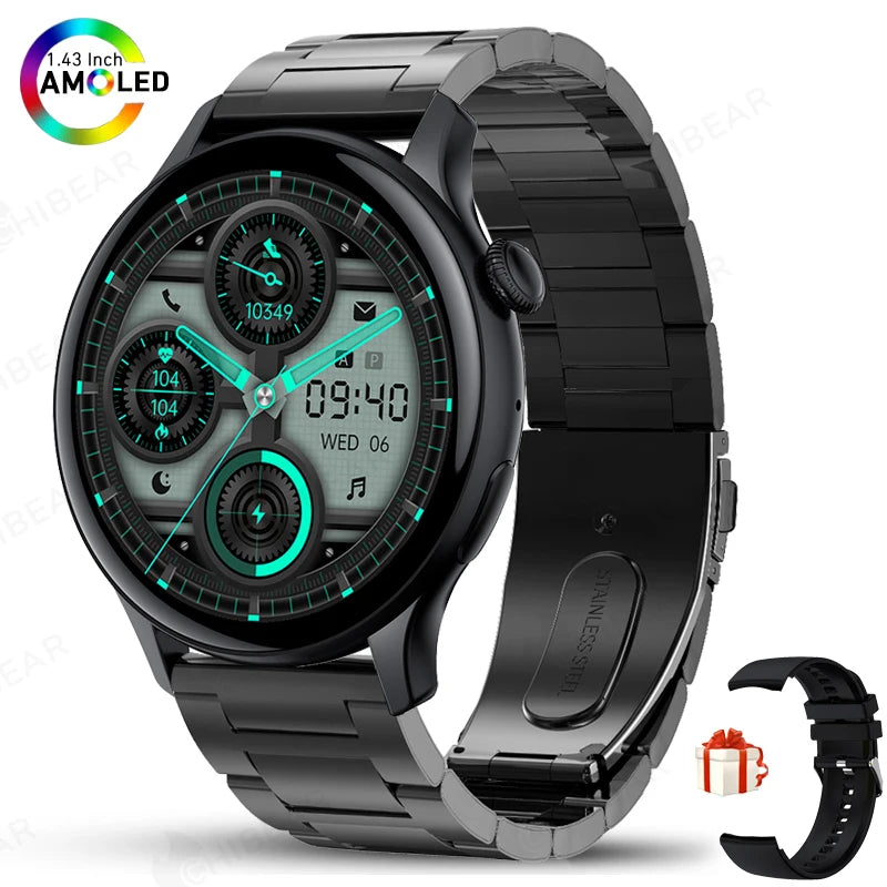AMOLED Smartwatch - AI Voice Health Monitoring