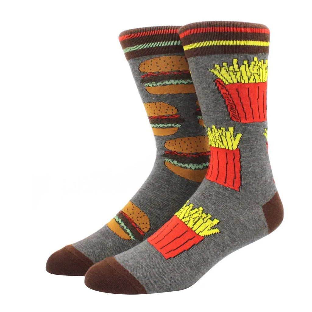 Mismatched Novelty Socks - Animal Fruit Design