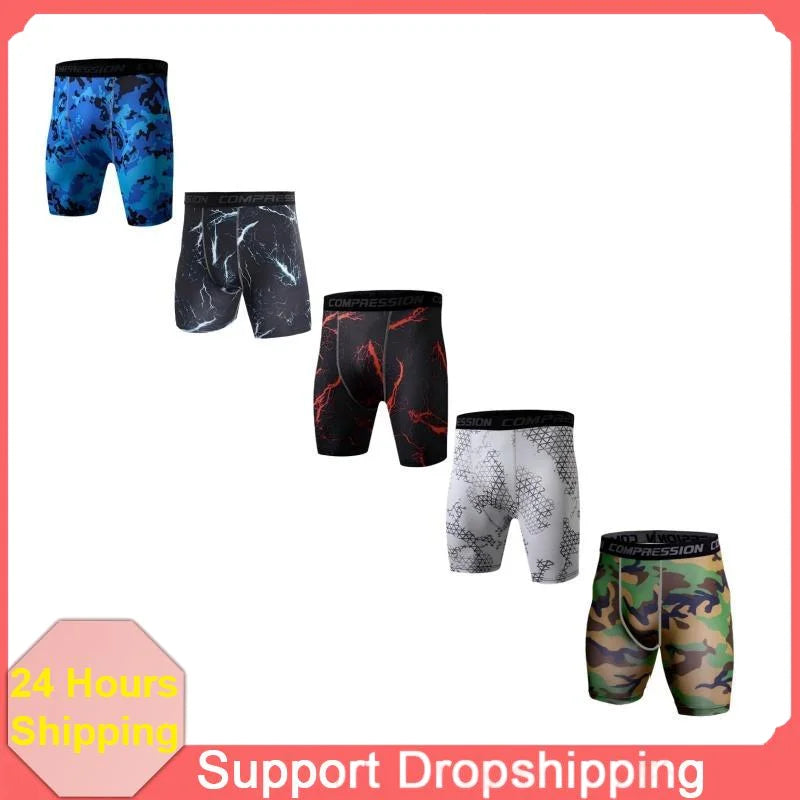 Men's Compression Shorts - Quick Dry Athletic Training Tights