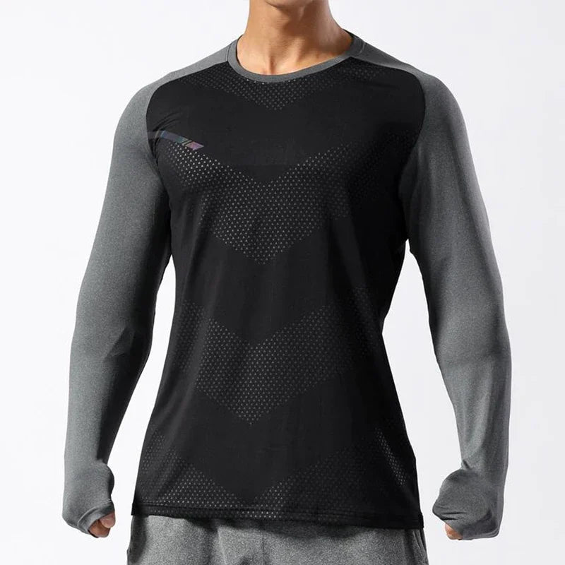 Quick-Dry Fitness Shirt - Long Sleeve Gym Top