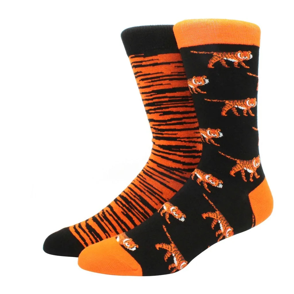 Mismatched Novelty Socks - Animal Fruit Design