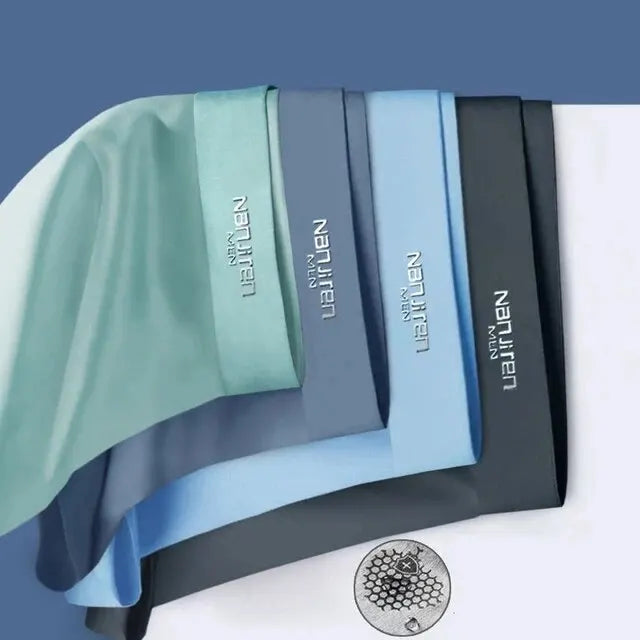 Graphene Ice Silk Boxers - 4-Pack Cooling Underwear