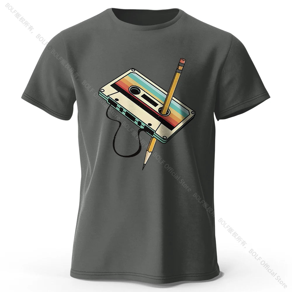 100% Cotton Printed Tee - Soft Breathable Essential