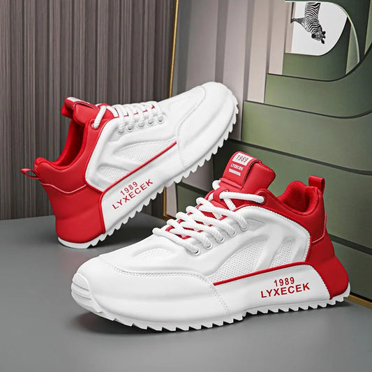 FIPATBU Platform Sneakers - Leather Shock Absorbing