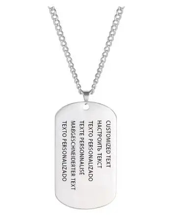Custom Military Dog Tag - Personalized Soldier Chain
