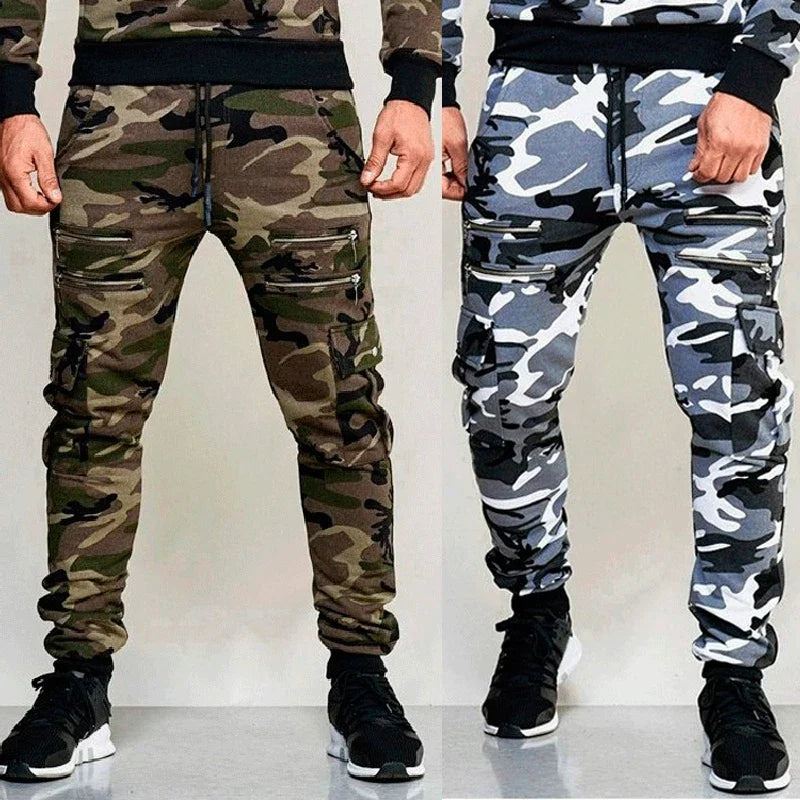 Camouflage Cargo Joggers - Loose Fit Harem