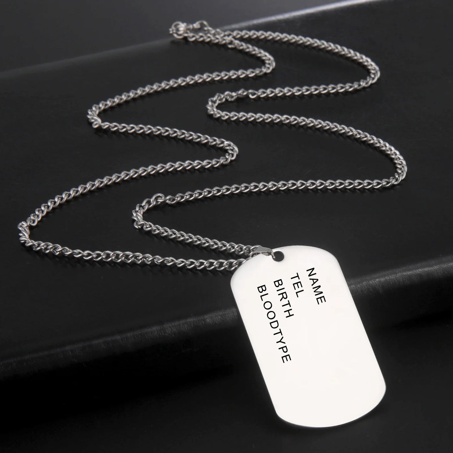Custom Military Dog Tag - Personalized Soldier Chain