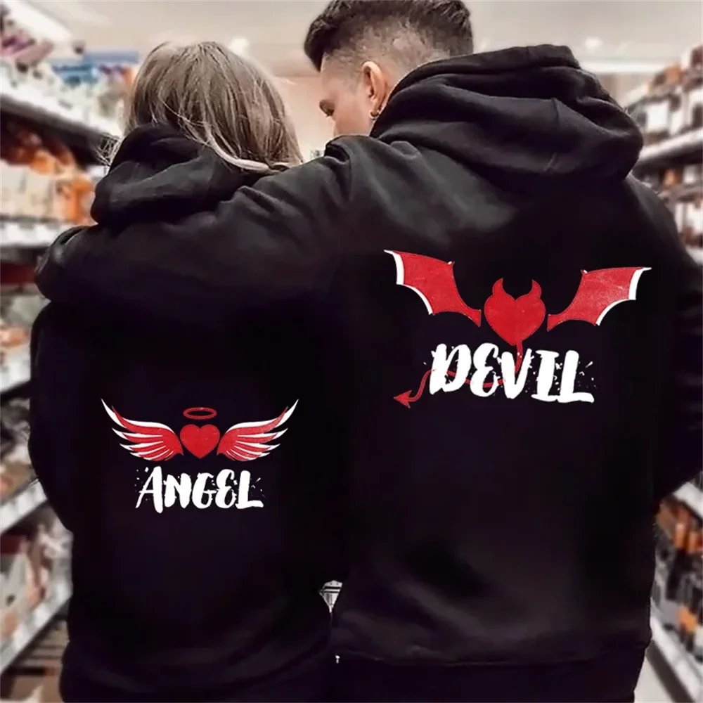 Angel Demon Hoodies - Matching Couple Set His Hers